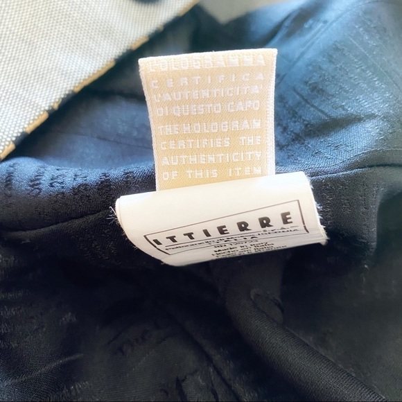 JOHN GALLIANO GREY LEOPARD PRINT SILK BLEND NOTCHED LAPEL BUTTON BLAZER - S - Picture 12 of 12